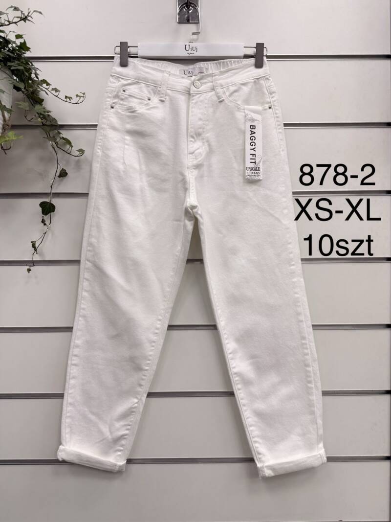 Spodnie damskie jeansy Roz XS-XL, 1 Kolor Paczka 10 szt